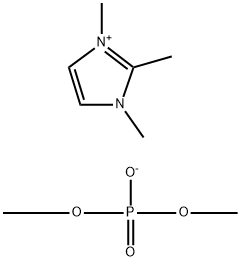 1,2,3-trimethylimidazolium dimethylphosphate Structure