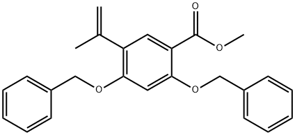 2,4-双-苄氧基-5-异丙烯基苯甲酸甲酯 结构式