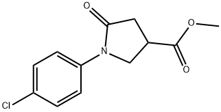 methyl 1-(4-chlorophenyl)-5-oxopyrrolidine-3-carboxylate Structure