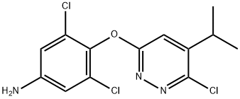 3,5-dichloro-4-((6-chloro-5-isopropylpyridazin-3-yl)oxy)aniline(WXG00196) Struktur