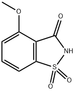 1,2-Benzisothiazol-3(2H)-one,4-methoxy-,1,1-dioxide Struktur