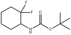 tert-butyl 2,2-difluorocyclohexylcarbamate 结构式