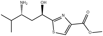 2 - ((1R,3R)-3-氨基-1-羟基-4-甲基戊基)噻唑-4-羧酸甲酯 结构式