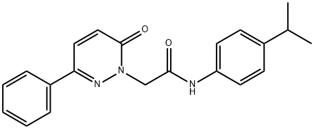 2-(6-oxo-3-phenylpyridazin-1(6H)-yl)-N-[4-(propan-2-yl)phenyl]acetamide 结构式