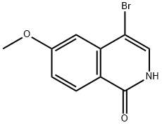 4-BROMO-6-METHOXYISOQUINOLIN-1-OL 结构式