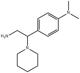 4-(2-amino-1-(piperidin-1-yl)ethyl)-N,N-dimethylaniline 结构式