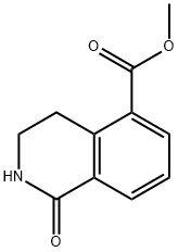 METHYL 1-OXO-1,2,3,4-TETRAHYDROISOQUINOLINE-5-CARBOXYLATE Struktur