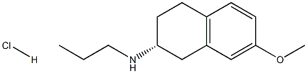 (R)-7-甲氧基-N-丙基-1,2,3,4-四氢萘-2-胺盐酸盐 结构式