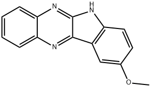 6H-indolo[2,3-b]quinoxalin-9-yl methyl ether 结构式