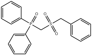 ((Benzylsulfonyl)methyl)diphenylphosphine oxide Struktur