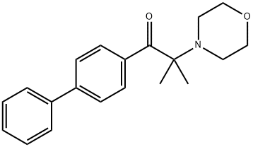 1-(biphenyl-4-yl)-2-methyl-2-morpholinopropan-1-one Structure