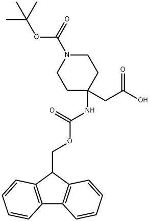(4-Aminopiperidin-4-yl)aceticacid,N1-BOC4-FMOCprotected