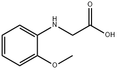 [(2-メトキシフェニル)アミノ]酢酸 化学構造式