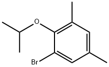 1-溴-3,5-二甲基-2-丙-2-基氧基苯 结构式