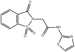2-(1,1-dioxido-3-oxo-1,2-benzothiazol-2(3H)-yl)-N-(1,3-thiazol-2-yl)acetamide Structure