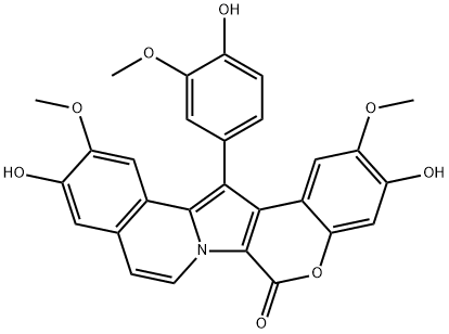 6H-chromeno[4',3':4,5]pyrrolo[2,1-a]isoquinolin-6-one Structure