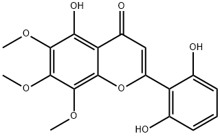 5,2',6'-Trihydroxy-6,7,8-trimethoxyflavone Structure