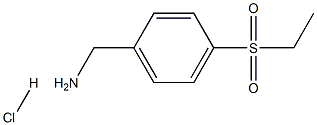 (4-(ethylsulfonyl)phenyl)methanamine hydrochloride Structure
