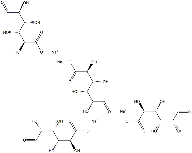 L-tetraguluronic acid tetrasodium salt Structure