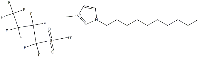 1-decyl-3-methylimidazolium perfluorobutanesulfonate Structure