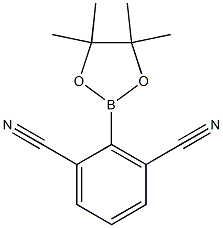 2-(4,4,5,5-tetramethyl-1,3,2-dioxaborolan-2-yl)isophthalonitrile Structure