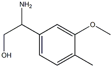 2-AMINO-2-(3-METHOXY-4-METHYLPHENYL)ETHAN-1-OL 结构式