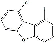1-bromo-9-iodo-dibenzofuran 结构式