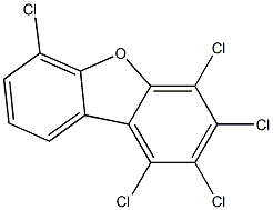 1,2,3,4,6-PENTACHLORODIBENZOFURAN (13C12, 99%) 50 ug/ml in Nonane Structure