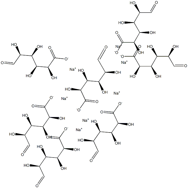 D-heptamannuronic acid heptasodium salt Struktur