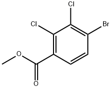 4-溴-2,3-二氯苯甲酸甲酯 结构式