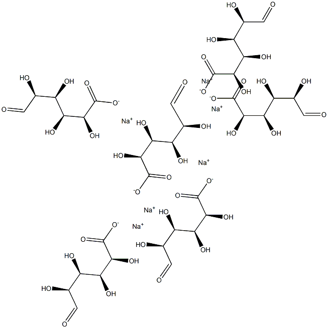 D-hexamannuronic acid hexasodium salt Structure