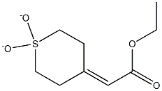 ethyl 2-(1,1-dioxidodihydro-2H-thiopyran-4(3H)-ylidene)acetate Struktur