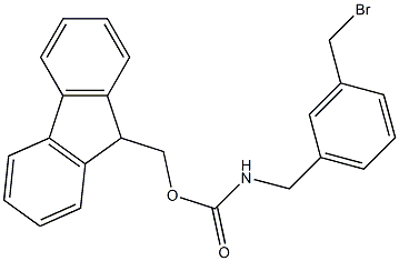 (9H-芴-9-基)甲基3-(溴甲基)苄基氨基甲酸酯, 2384336-84-7, 结构式