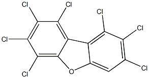 1,2,3,4,7,8,9-HEPTACHLORODIBENZOFURAN (13C12, 99%) 50 ug/ml in Nonane, 109719-94-0, 结构式