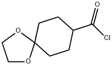 1,4-Dioxaspiro[4.5]decane-8-carbonyl chloride (6CI) 结构式