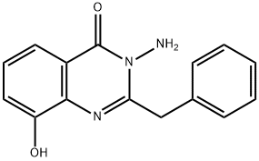 4(3H)-QuinazOlinone,  3-amino-2-benzyl-8-hydroxy-  (6CI) 结构式