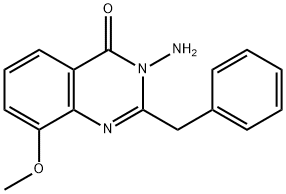 4(3H)-Quinazolinone,  3-amino-2-benzyl-8-methoxy-  (6CI) 结构式