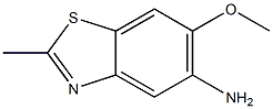 Benzothiazole, 5-amino-6-methoxy-2-methyl- (6CI) 结构式