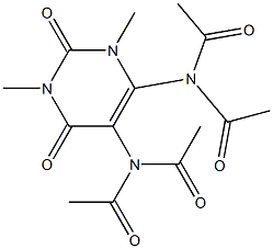 Acetamide,  N,N-(1,2,3,6-tetrahydro-1,3-dimethyl-2,6-dioxo-4,5-pyrimidinediyl)bis[N-acetyl-  (9CI) 结构式