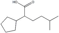 Cyclopentaneacetic acid, -alpha--isopentyl- (5CI) Structure