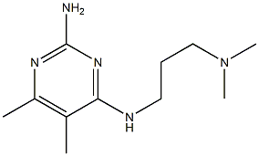 Pyrimidine, 2-amino-4-(3-dimethylaminopropylamino)-5,6-dimethyl- (4CI) Structure
