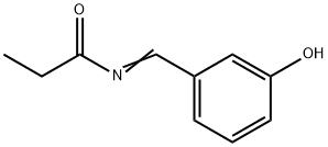 Propionamide,  N-m-hydroxybenzylidene-  (4CI) Structure