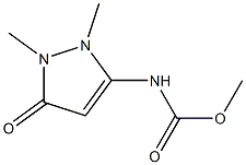 3-Pyrazoline-3-carbamic  acid,  1  2-dimethyl-5-oxo-,  methyl  ester  (4CI) Structure