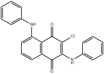 1,4-Naphthoquinone,  2,5-dianilino-3-chloro-  (2CI) Structure