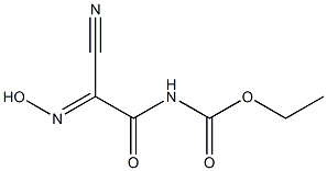 Carbamic  acid,  (cyanoisonitrosoacetyl)-,  ethyl  ester  (1CI) Struktur