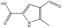 Pyrrole-2-carboxylic acid, 4-formyl-5-methyl- (6CI) Structure