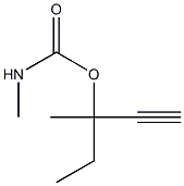 Carbamic acid, methyl-, 1-ethyl-1-methyl-2-propynyl ester (6CI) 结构式
