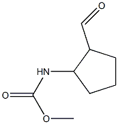 Cyclopentanecarbamic  acid,  2-formyl-,  methyl  ester  (6CI) 结构式