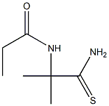 Propionamide,  2-methyl-2-propionamidothio-  (6CI) Structure