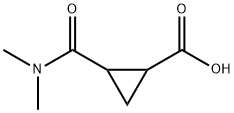 Cyclopropanecarboxylic acid, 2-dimethylcarbamoyl- (6CI) 结构式